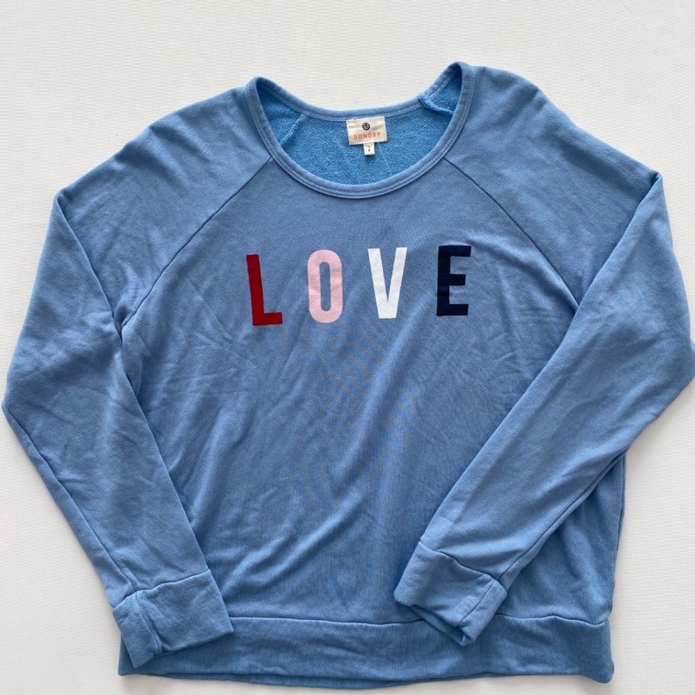 Sundry LOVE Print Sweatshirt